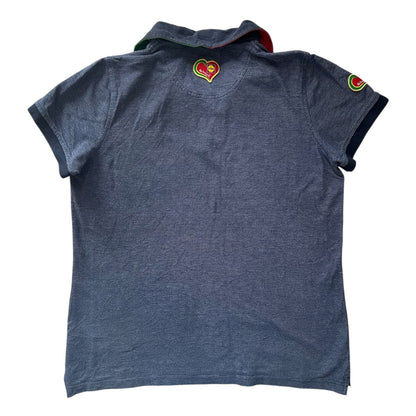 Large Lidl Blue Polo Shirt