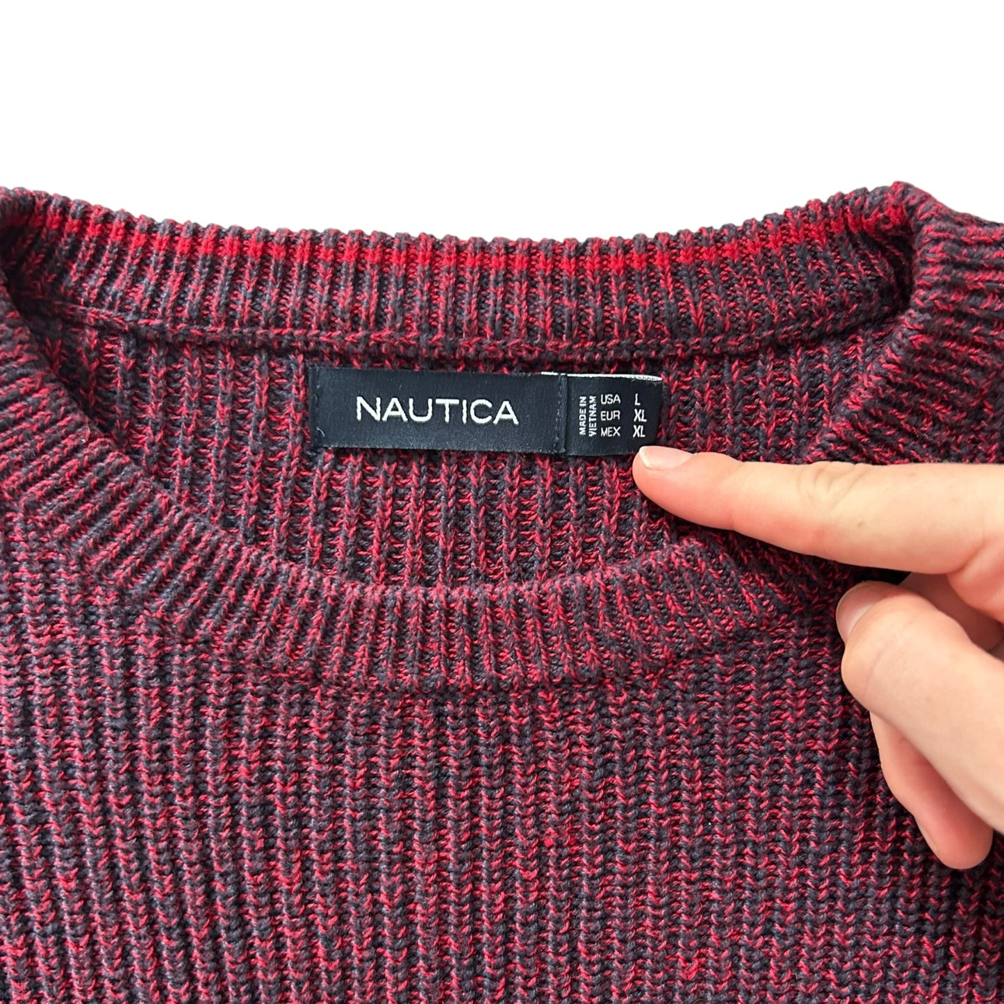 Extra Large Nautica Navy Knitted Jumper