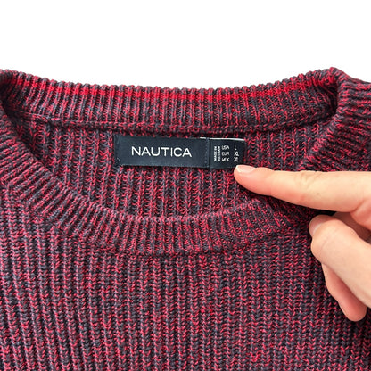 Extra Large Nautica Navy Knitted Jumper
