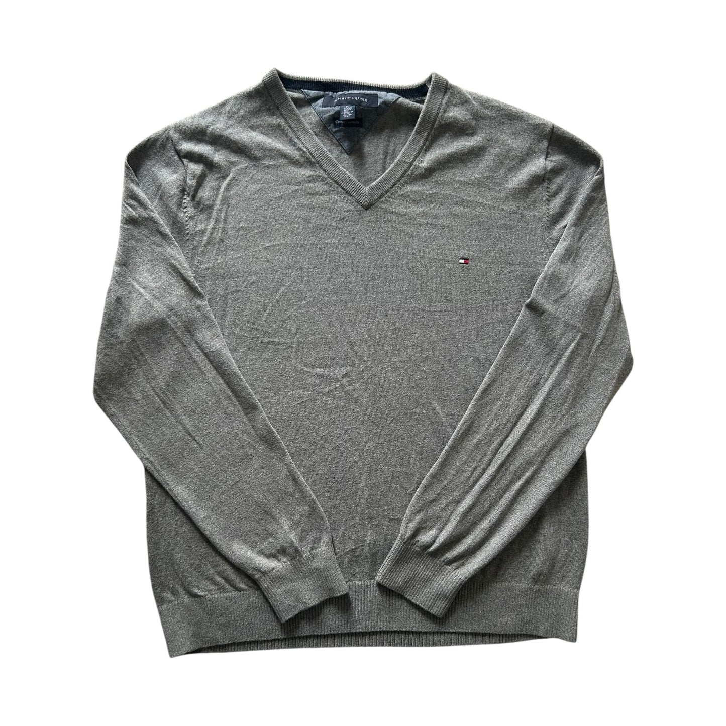 Extra Large Tommy Hilfiger Grey Knitted Jumper