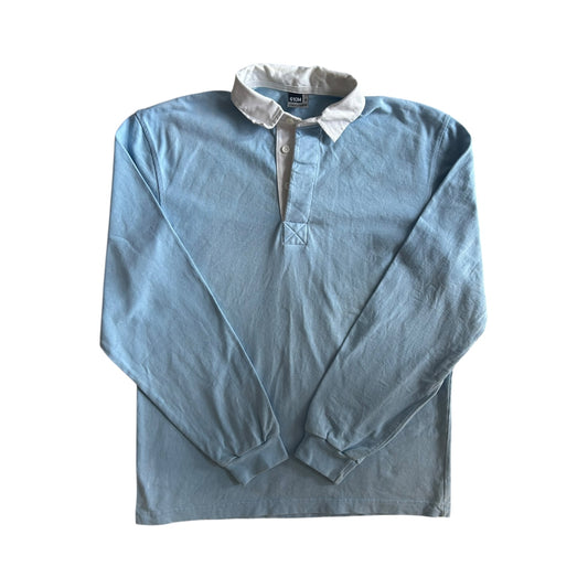 Small Jerzees Blue Rugby Shirt