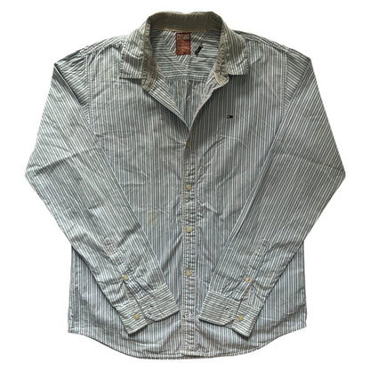 Large Tommy Hilfiger Blue Striped Shirt