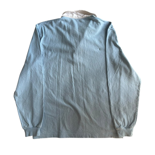 Small Jerzees Blue Rugby Shirt
