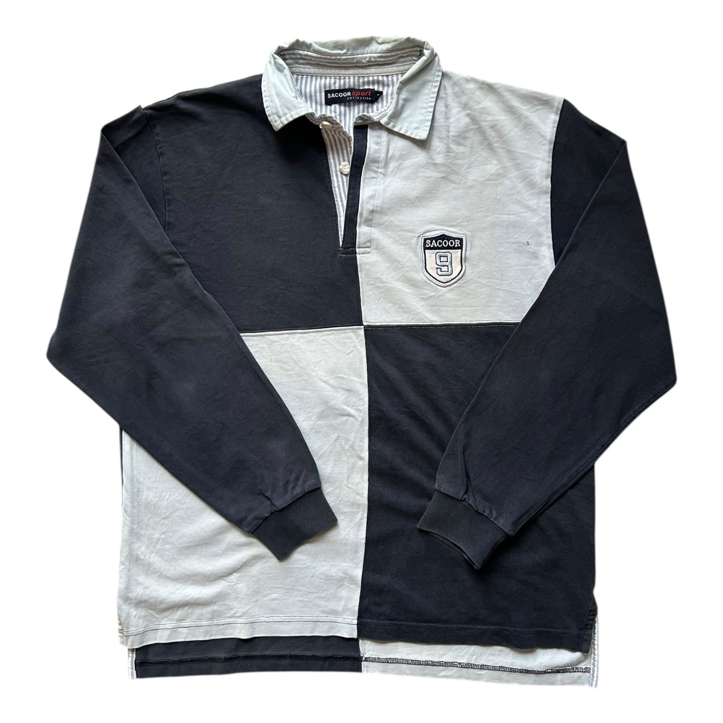 Medium Sacoor Sport Navy Rugby Shirt