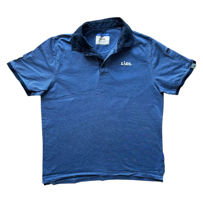 Large Lidl Blue Polo Shirt