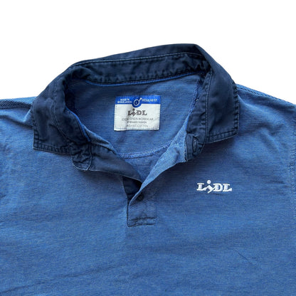 Large Lidl Blue Polo Shirt