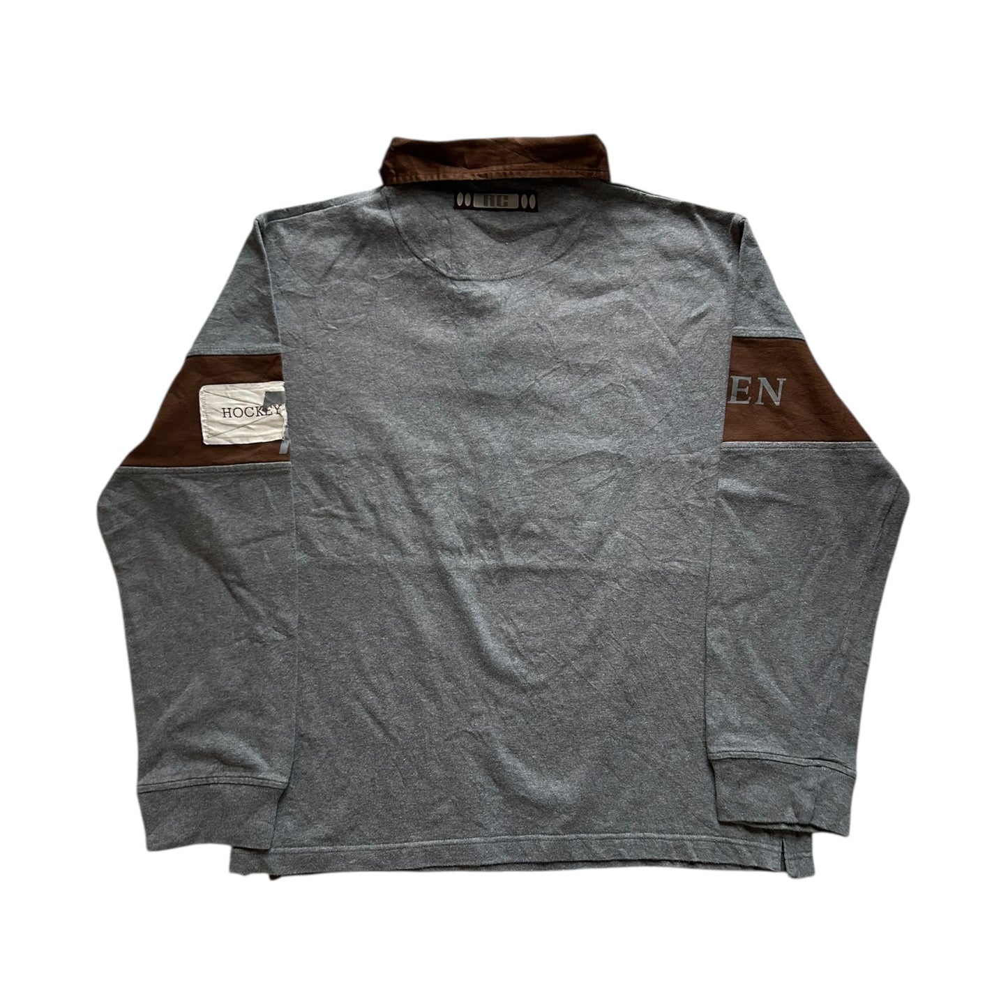 Large Red Code Grey Rugby Shirt