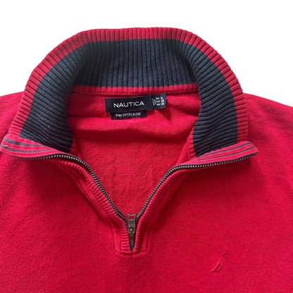 Extra Large Nautica Red 1/4 Zip