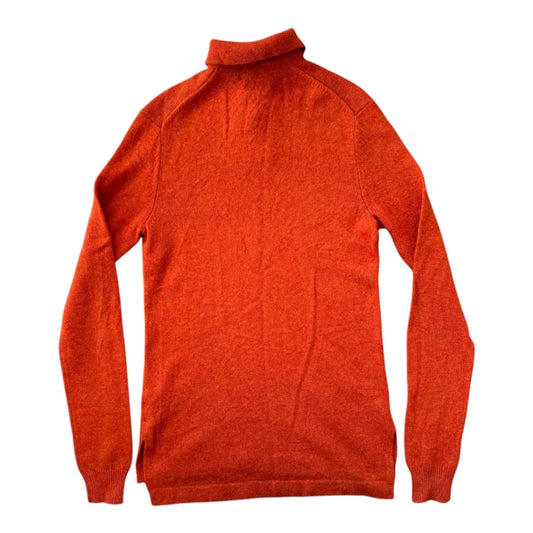 Small Ralph Lauren Orange Lambswool Knitted Polo Shirt