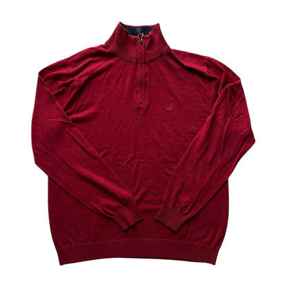 Large Nautica Red 1/4 Zip