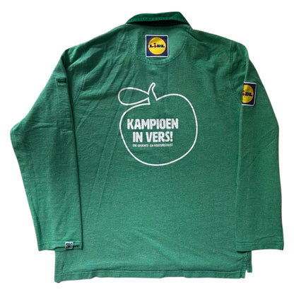 Large Lidl Green Polo Shirt