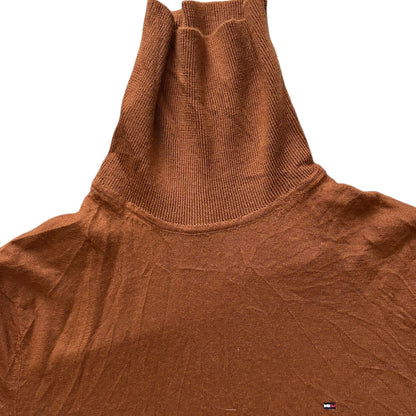 Woman’s Large Tommy Hilfiger Orange Turtle Neck Jumper