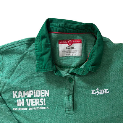 Large Lidl Green Polo Shirt