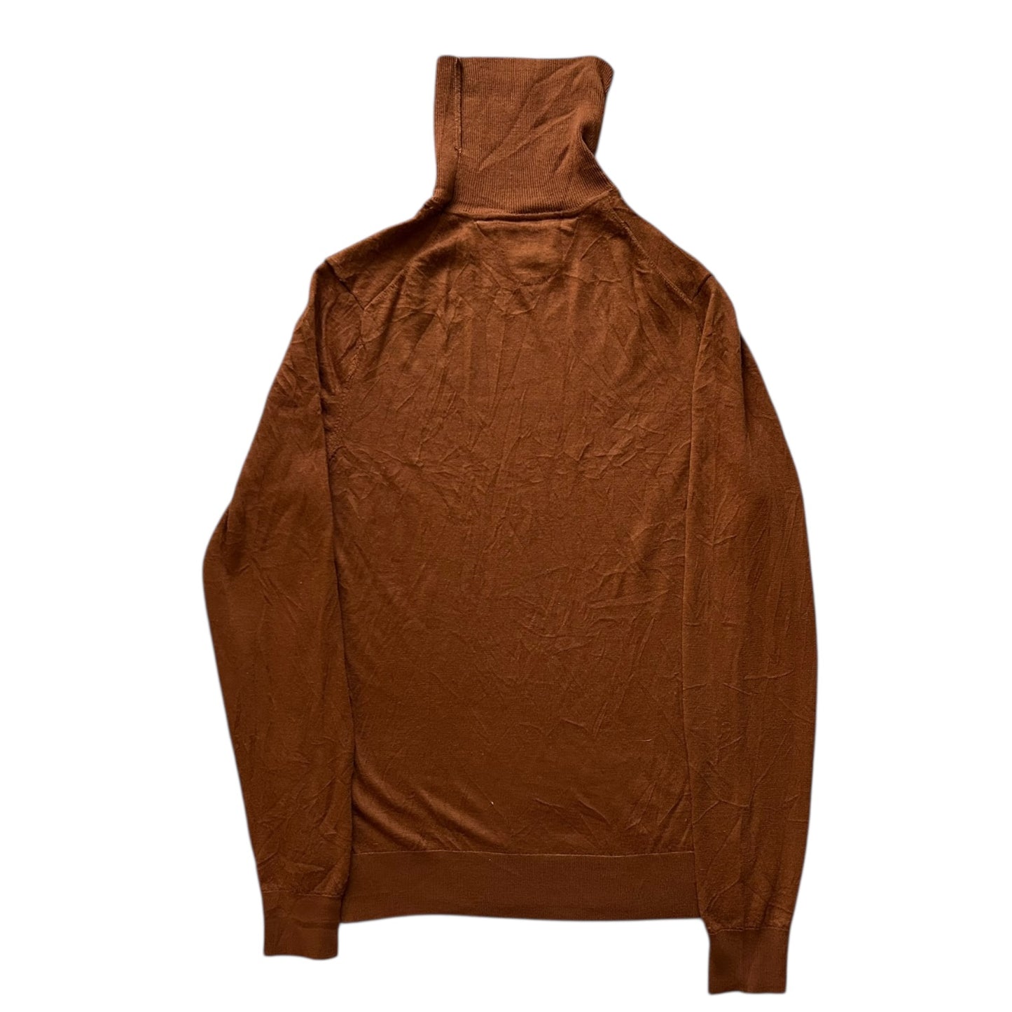 Woman’s Large Tommy Hilfiger Orange Turtle Neck Jumper