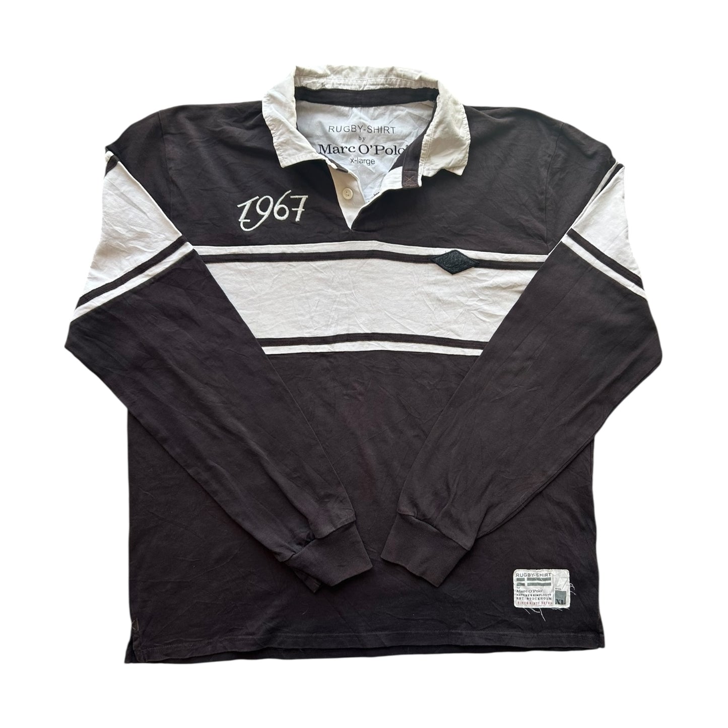 Extra Large Marc O'Polo Brown Rugby Shirt