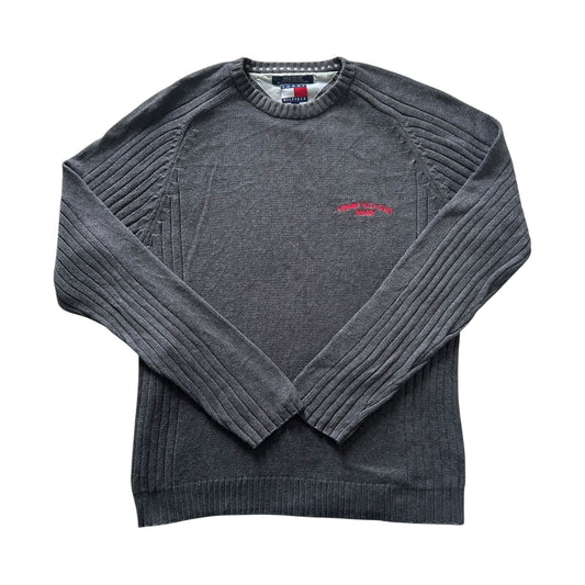 Large Tommy Hilfiger Grey Knitted Jumper