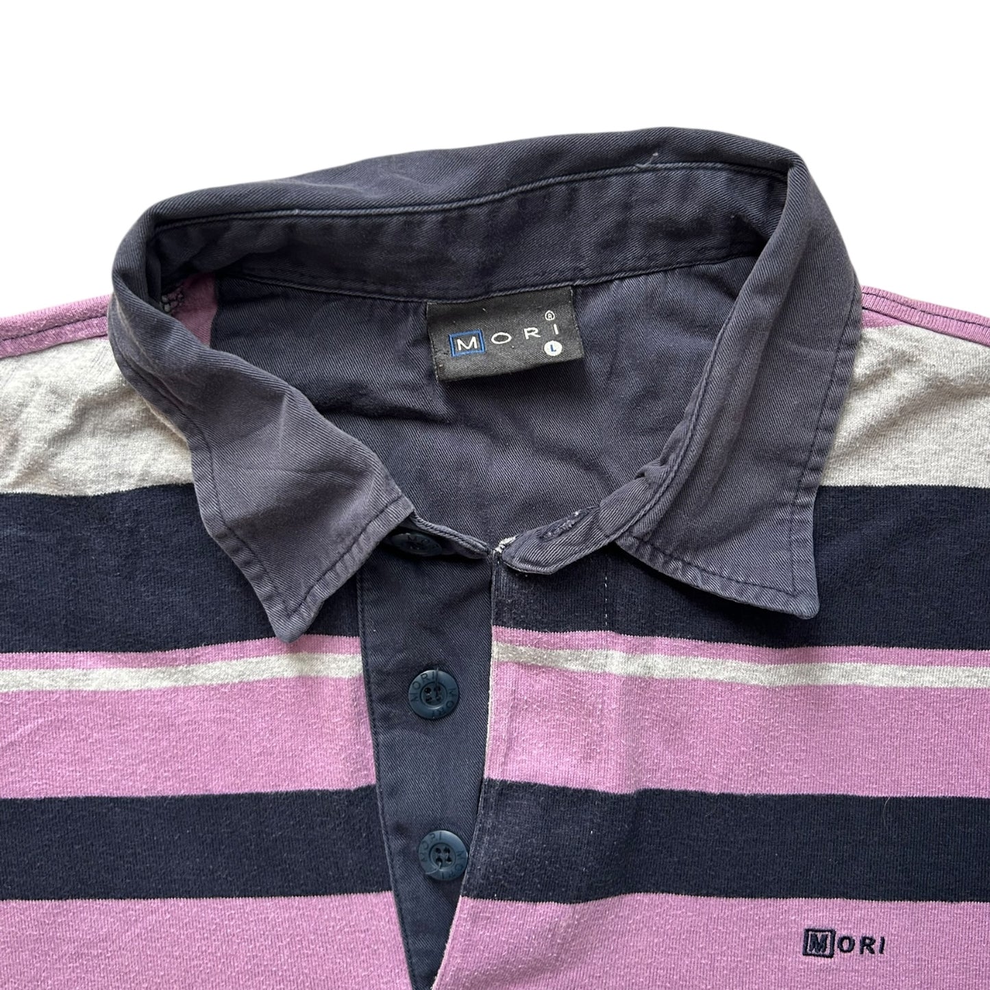 Large Mori Striped Rugby Shirt
