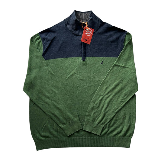 Extra Large Nautica Green 1/4 Zip