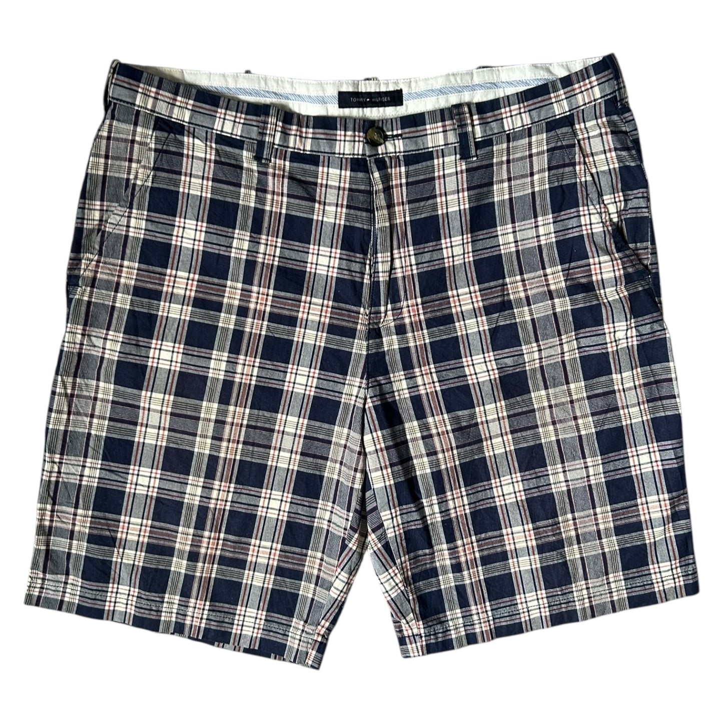 40" Tommy Hilfiger Navy Checkered Shorts