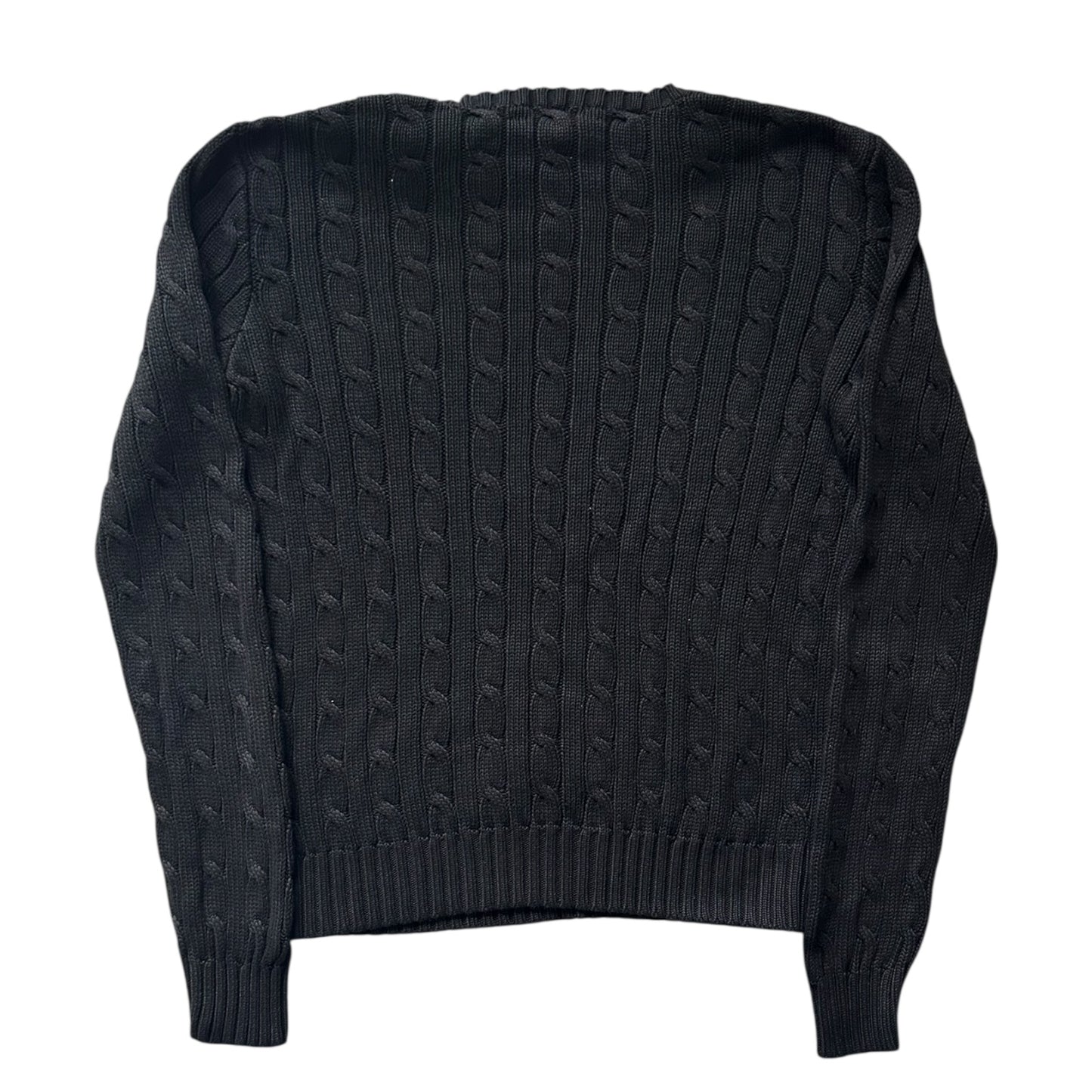 Woman’s Small Ralph Lauren Black Cable Knit