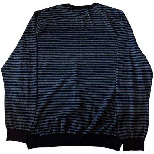 XXL Ralph Lauren Blue/Black Striped Thin Jumper