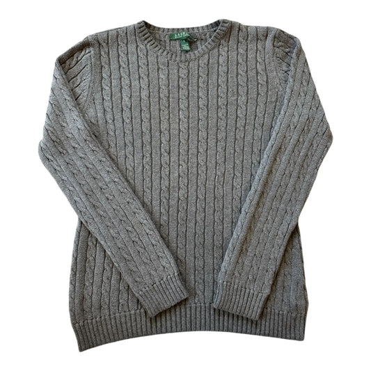 Womans Small Ralph Lauren Grey Cable Knit