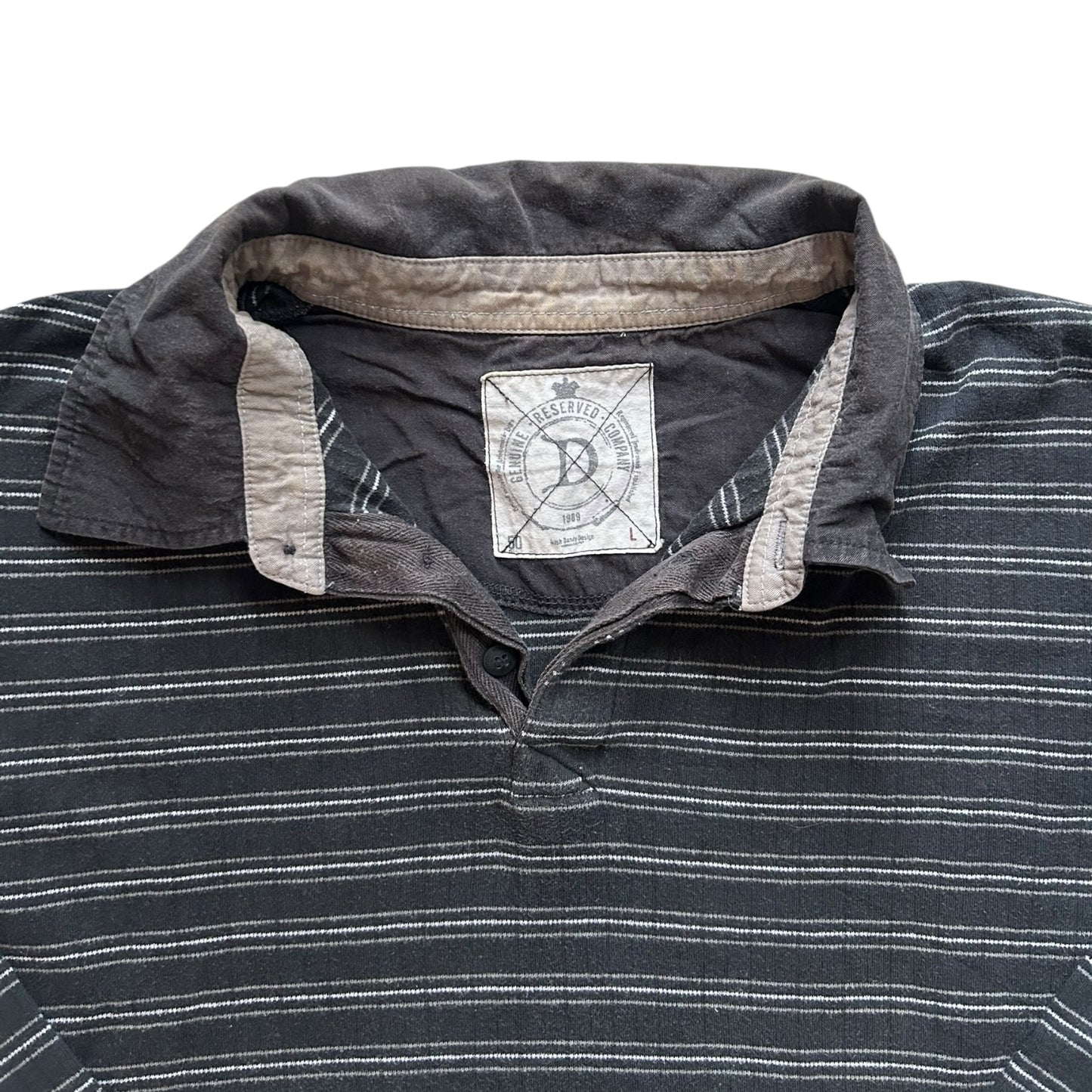 Large Reserved Navy Rugby Shirt