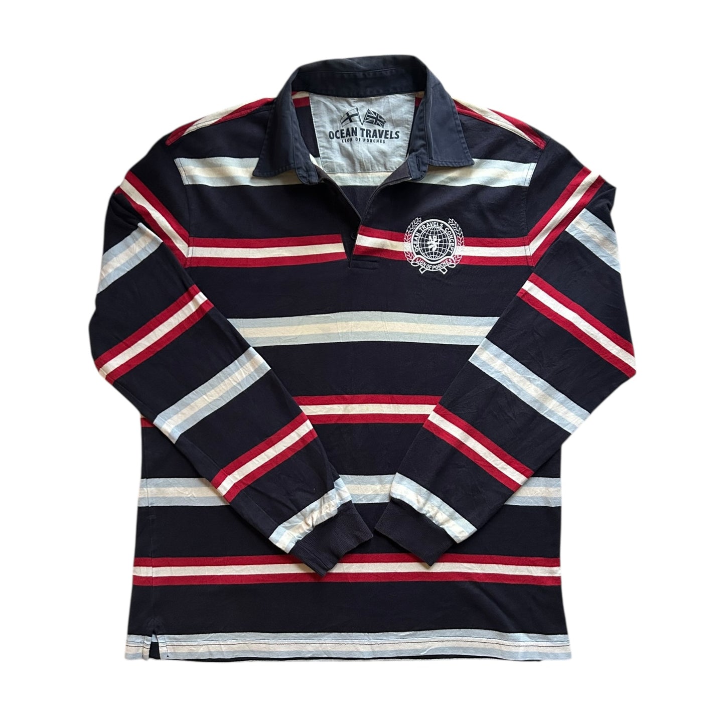 Extra Large Lion of Porches Navy Rugby Shirt