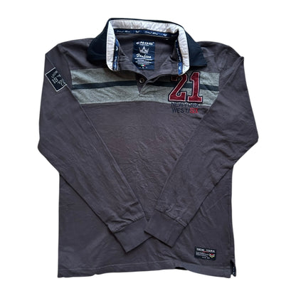 Large ENOS Grey Rugby Shirt