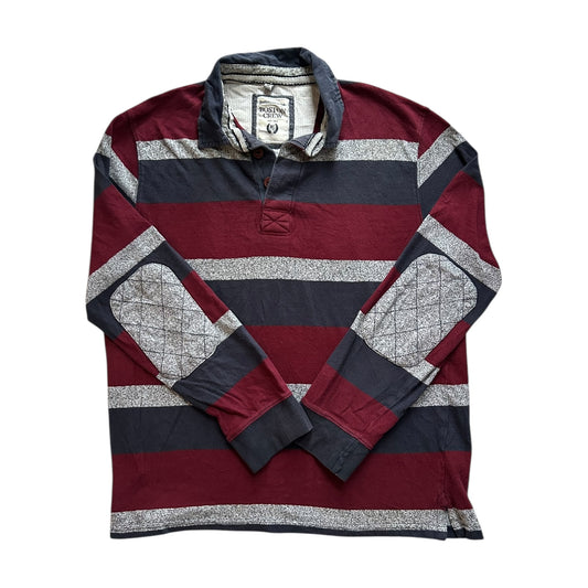 Medium Boston Crew Striped Rugby Shirt