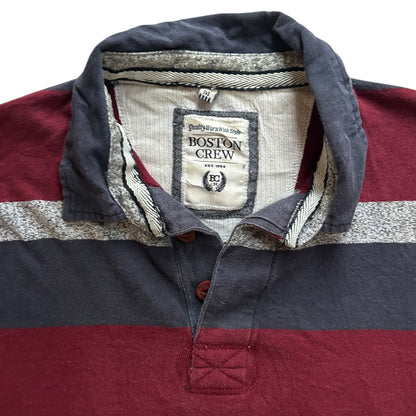 Medium Boston Crew Striped Rugby Shirt