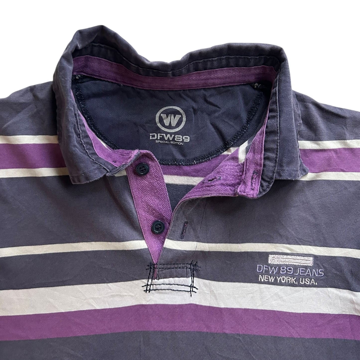 Large DFW 89 Navy Rugby Shirt