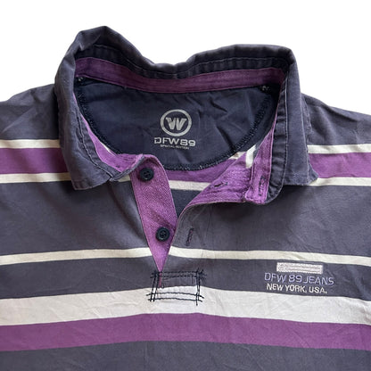 Large DFW 89 Navy Rugby Shirt