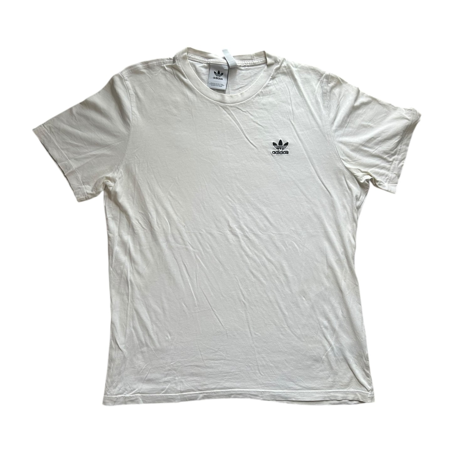 Large Adidas White T-Shirt