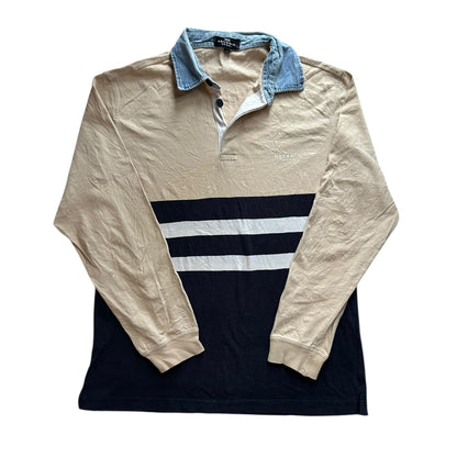 Small Decenio Sport Beige and Navy Rugby Shirt