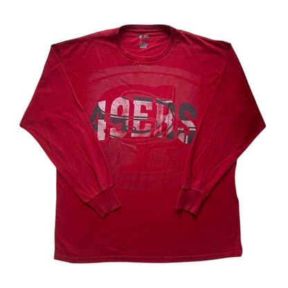 Extra Large NFL 49ers Red Long Sleeved T-Shirt