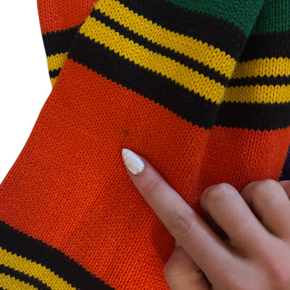 Medium Tommy Hilfiger Multicoloured Striped Thick Knitted Jumper