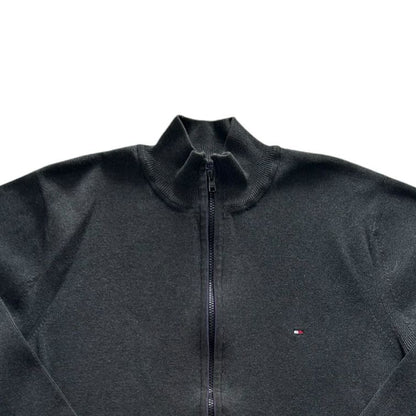 Woman's Extra large Tommy Hilfiger Black Full Zip Jumper