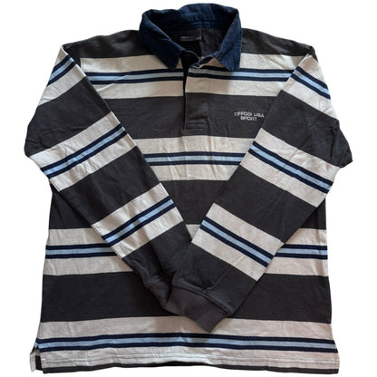 Small Tiffosi Brown Striped Rugby Shirt