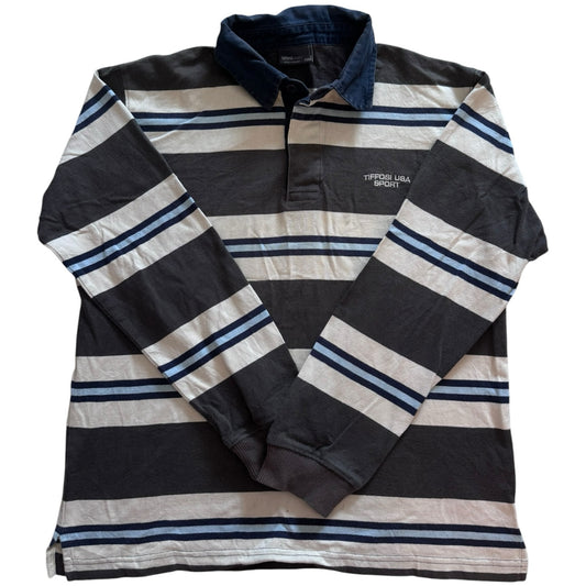 Small Tiffosi Brown Striped Rugby Shirt