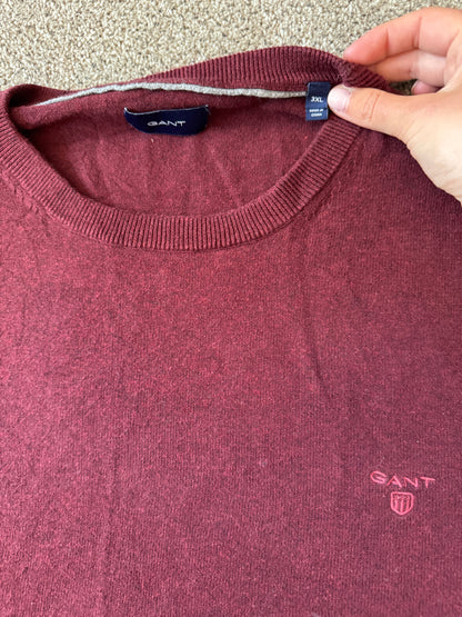3XL Gant Red Thin Knitted Jumper
