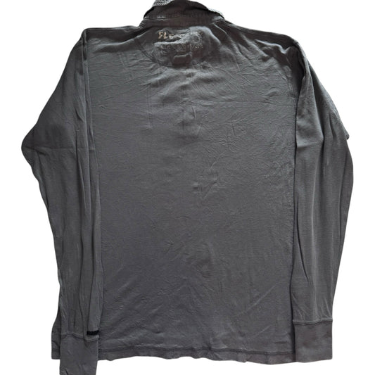 Large Rework Grey Rugby Shirt