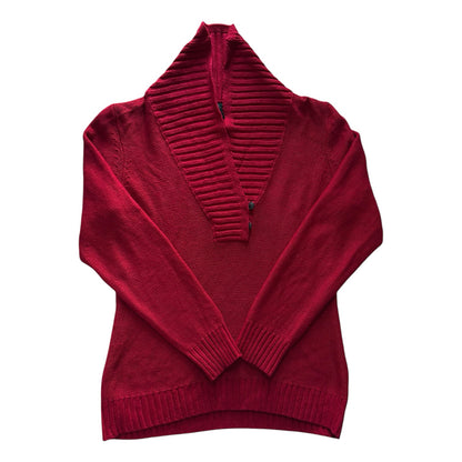 Woman's Extra large Ralph Lauren Red Shawl Neck Jumper