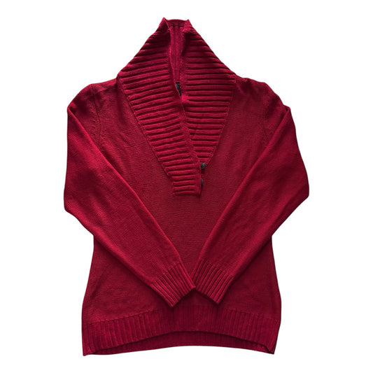 Woman's Extra large Ralph Lauren Red Shawl Neck Jumper