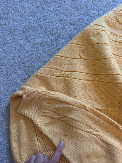 Large Nautica Yellow Cable Knit (more yellow in person)