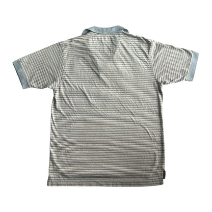 Large Dockers Blue, Green and Beige Polo Shirt