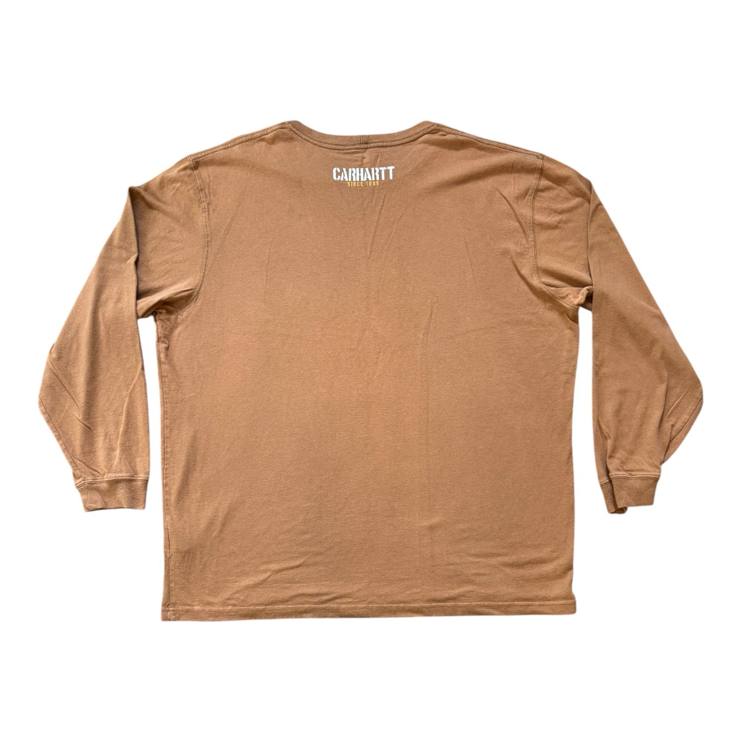 XXL Carhartt Brown Long Sleeved T-Shirt