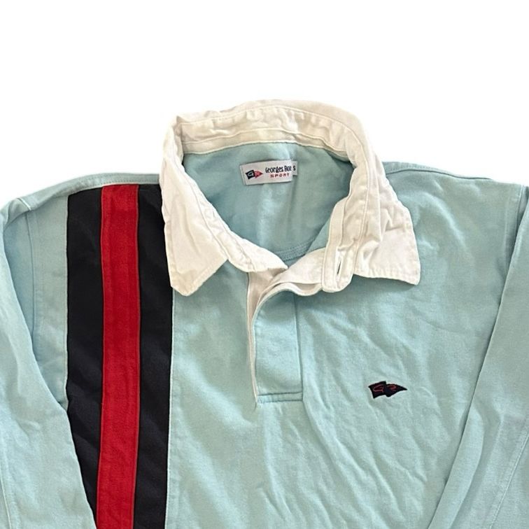 Small George Ross Sport Blue Rugby Shirt