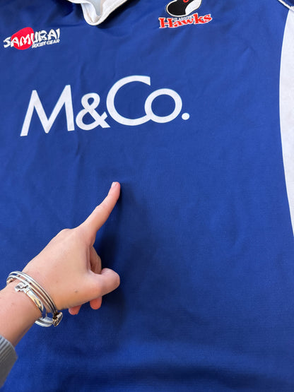 4XL Samurai Blue Glasgow Hawks Rugby Shirt