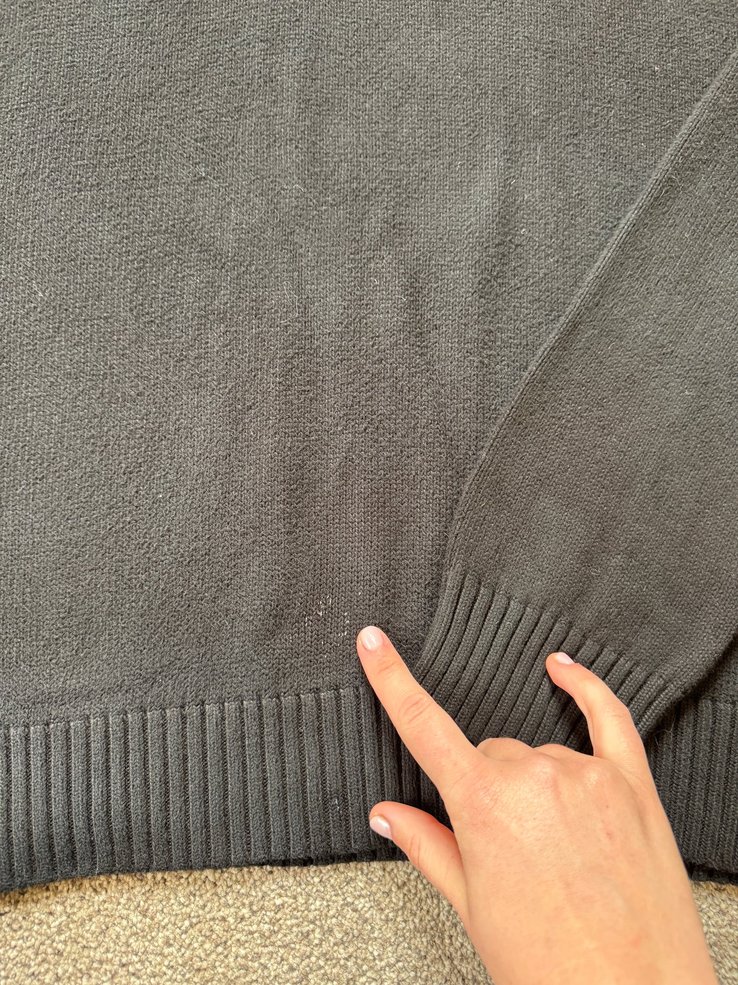 XXL Ralph Lauren Black Knitted 1/4 Zip